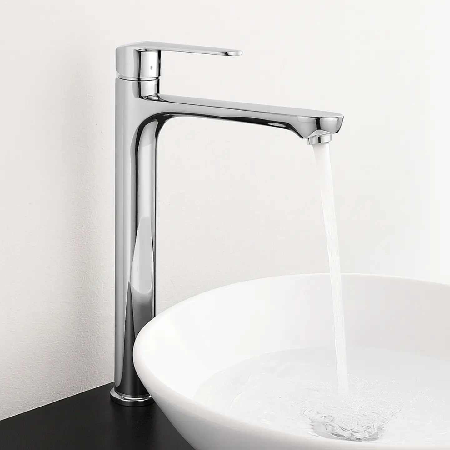 Llave Alta de Acero Inoxidable Bronce Cromado para Baño Moderna y Duradera 2