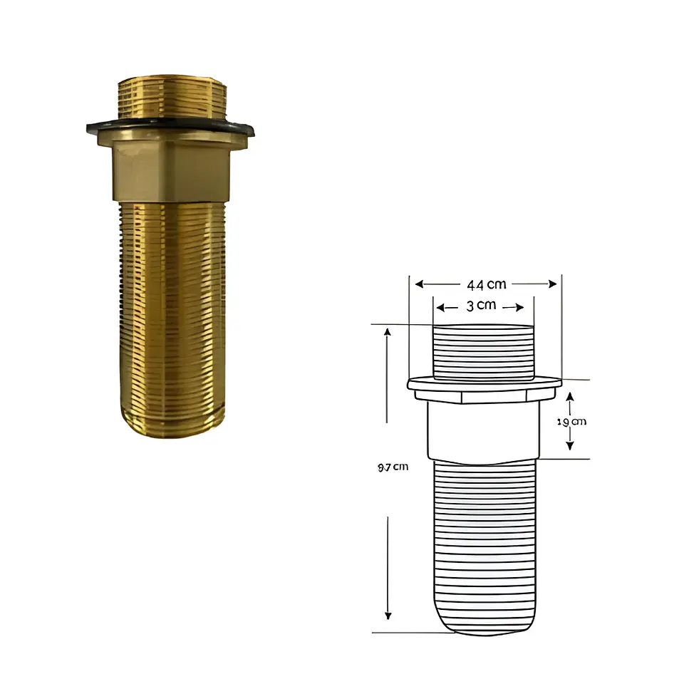 Mezcladora Alta para Lavatorio de Metal Plomo Satinado Moderno 7