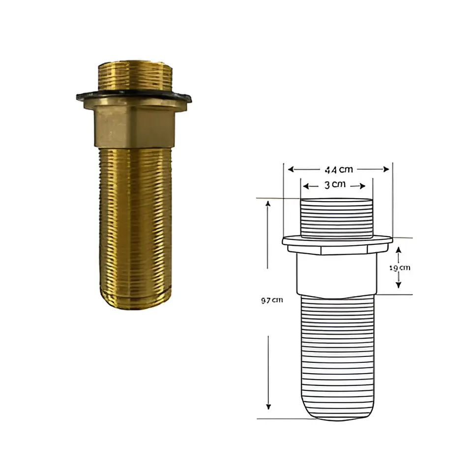 Mezcladora Alta para Lavatorio de Acero Inoxidable Satinado Elegante 5