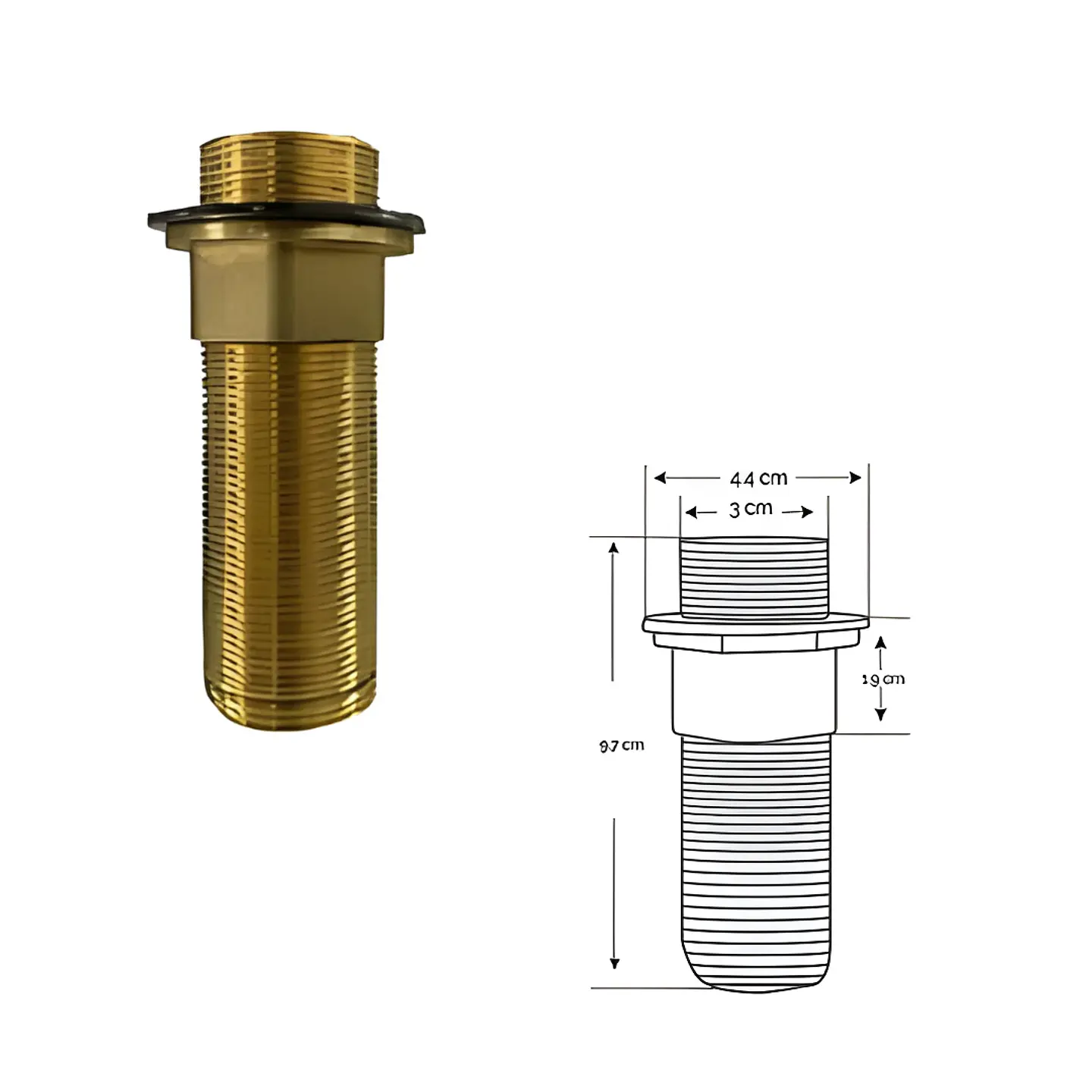 Mezcladora Alta para Lavabo de Acero Inoxidable Satinado Moderna 4