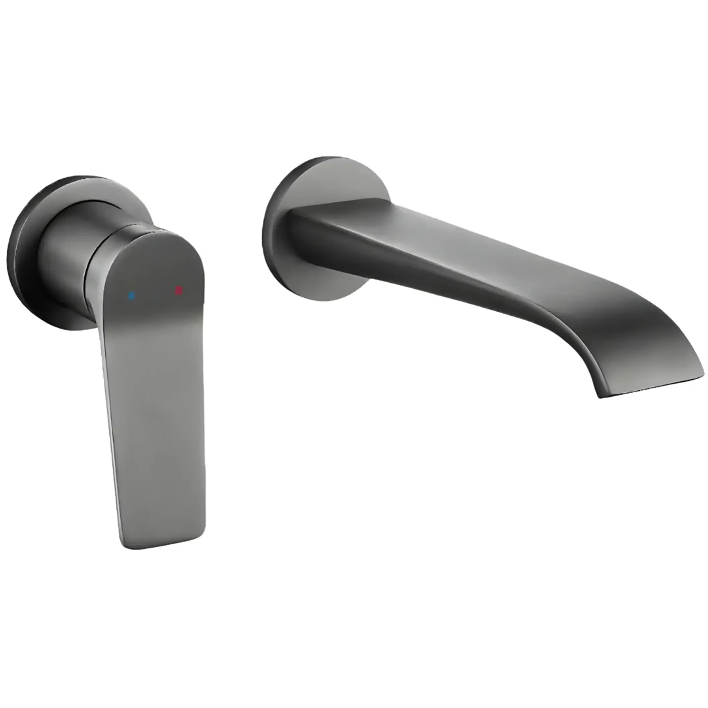 Mezcladora Monocomando de Pared para Lavabo en Gris 1