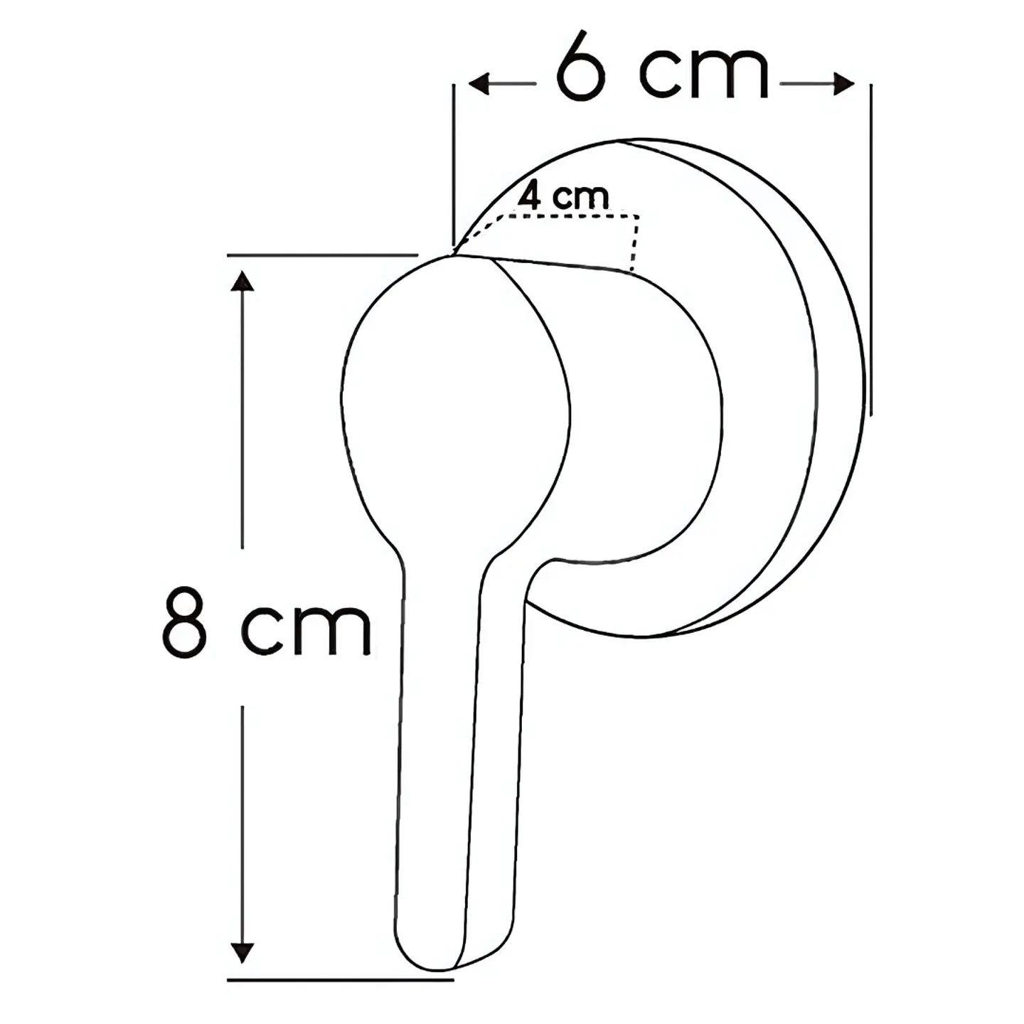Llave para Ducha de Agua Fría de Acero Inoxidable Cromado 3