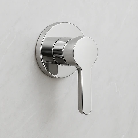 Llave para Ducha de Agua Fría de Acero Inoxidable Cromado