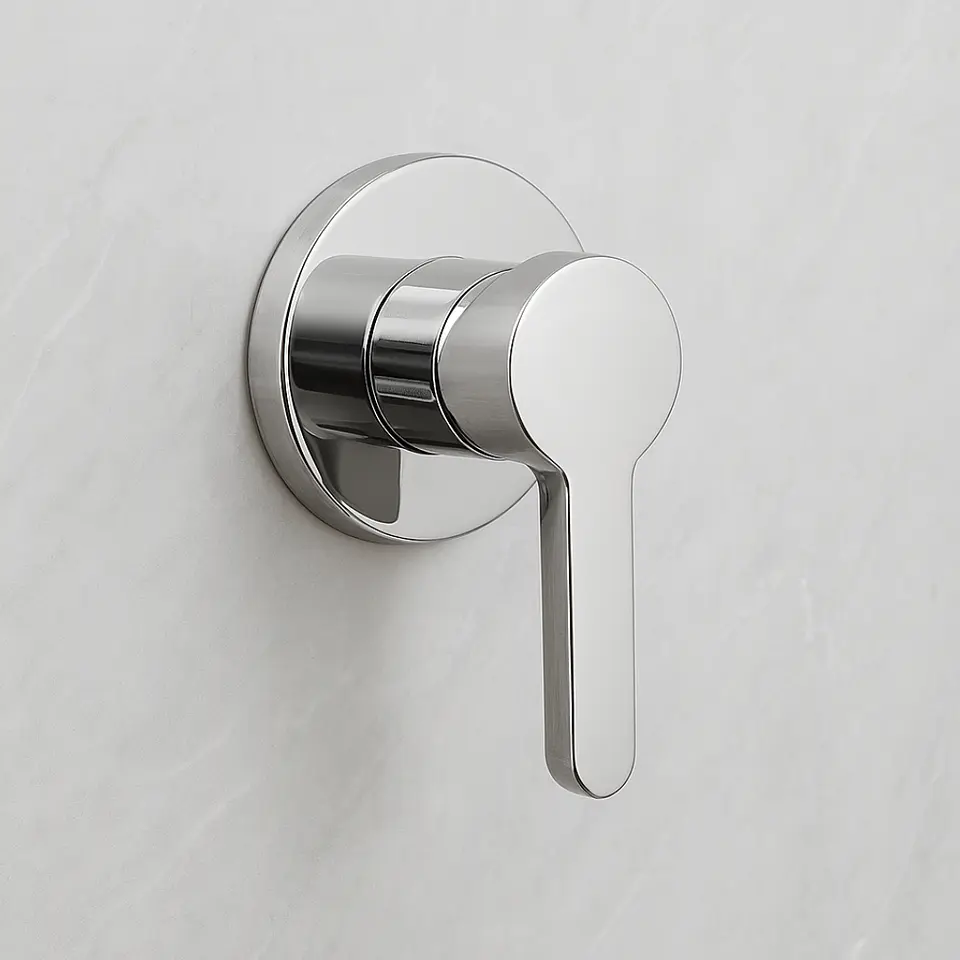 Llave para Ducha de Agua Fría de Acero Inoxidable Cromado 2