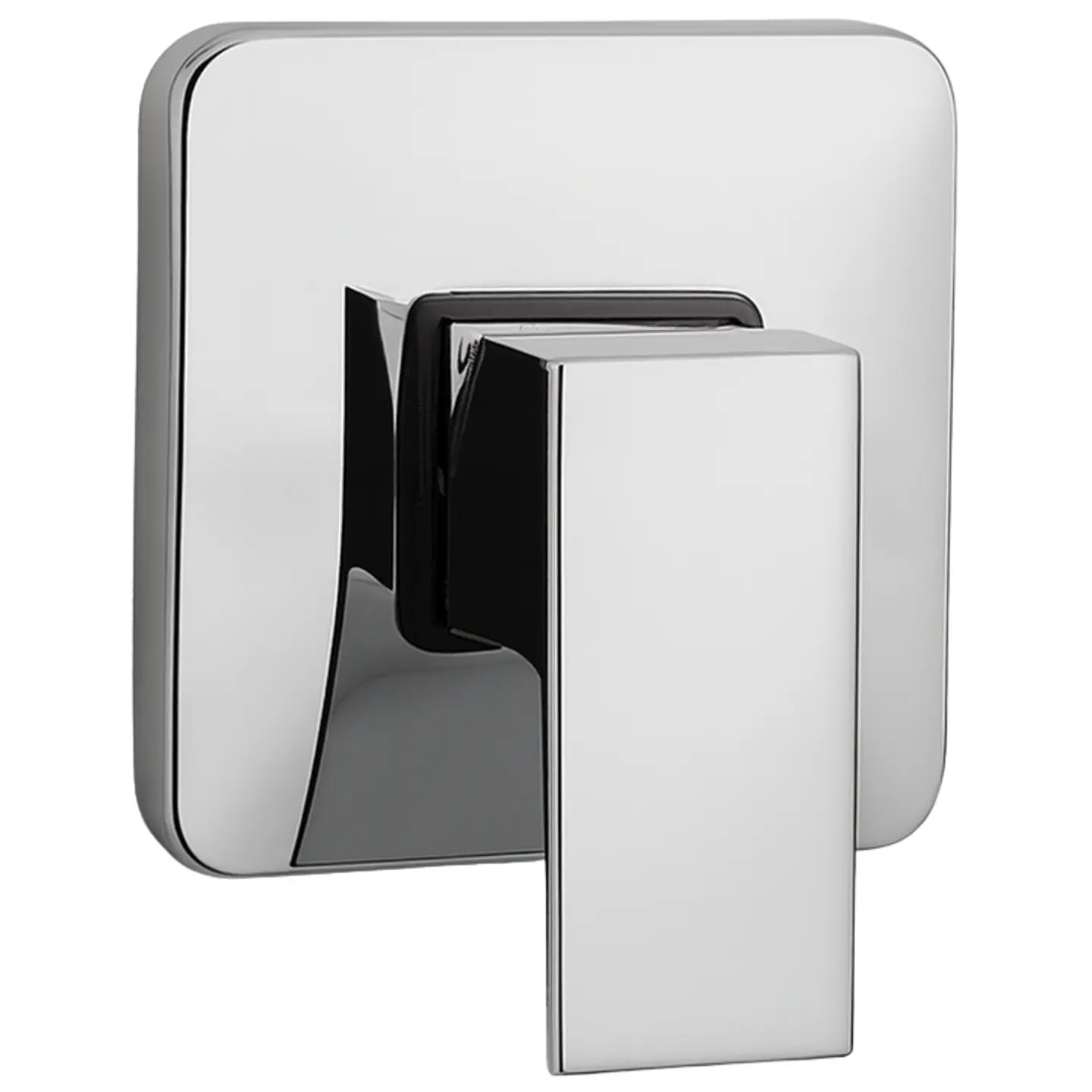 Llave para Ducha Monocomando de Acero Inoxidable Plateado Cromado 1