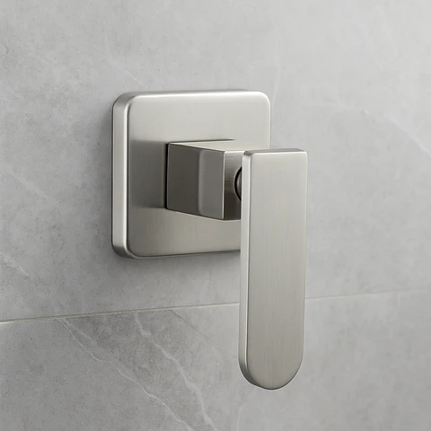 Llave para Ducha de Agua Fría de Acero Inoxidable Satinado