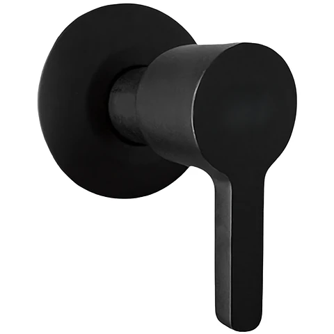 Llave para Ducha de Agua Fría de Bronce Negro Mate