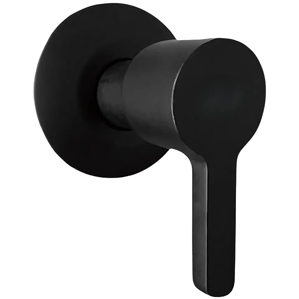 Llave para Ducha de Agua Fría de Bronce Negro Mate 1