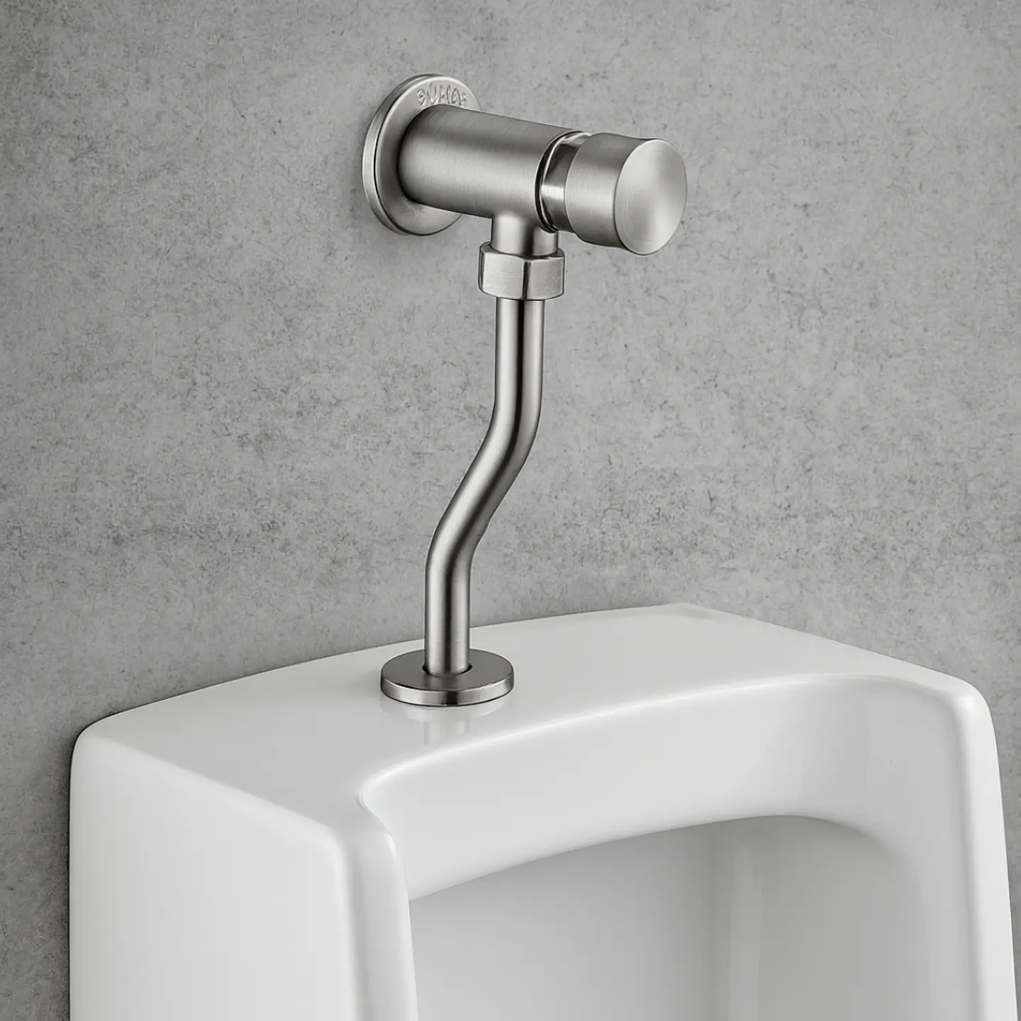 Llave Temporizado de Acero Inoxidable Satinado para Urinario 2
