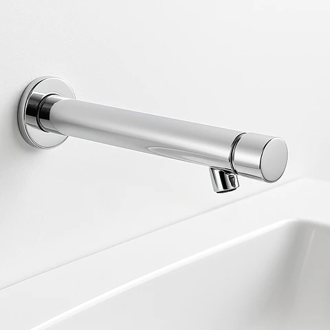 Llave Temporizada para Lavabo de Bronce Cromado Moderno