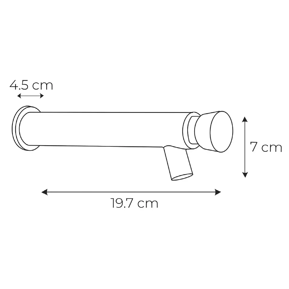 Llave Temporizada para Lavabo de Bronce Cromado Elegante  3