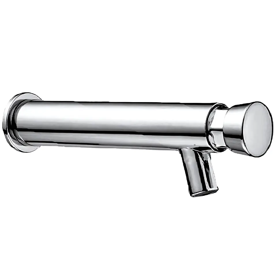 Llave Temporizada para Lavabo de Bronce Cromado Elegante  1