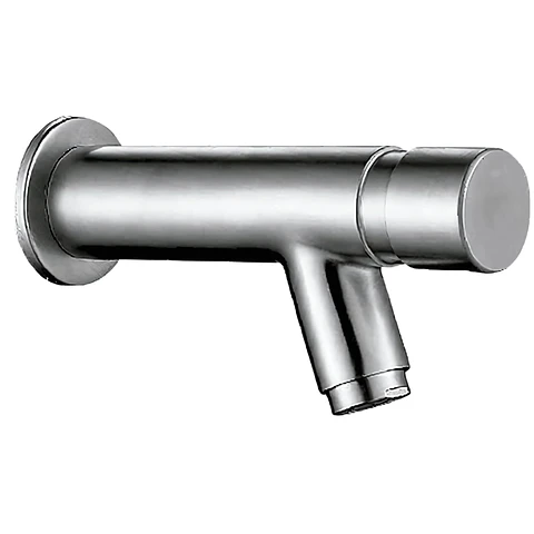 Llave Temporizada de Acero Inoxidable Satinado para Lavabos 