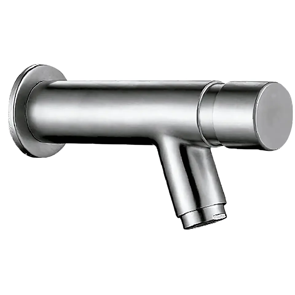 Llave Temporizada de Acero Inoxidable Satinado para Lavabos  1