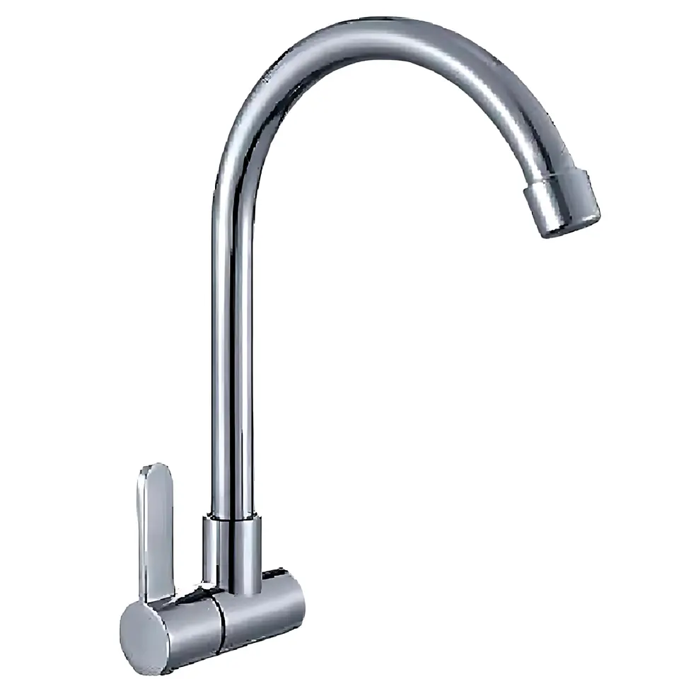 Llave Ganso para Cocina en Bronce Cromado 1