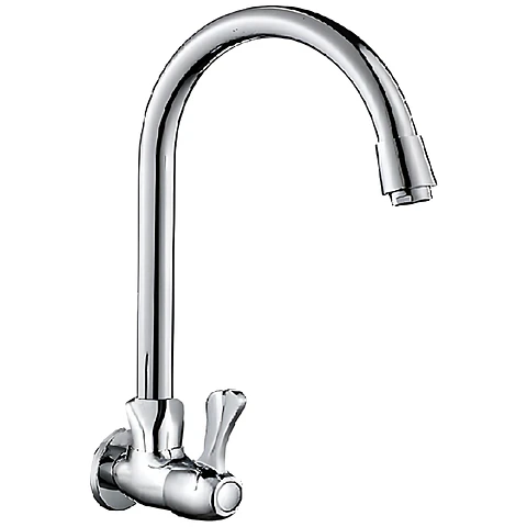 Llave Ganso para Cocina en Bronce Cromado Funcional