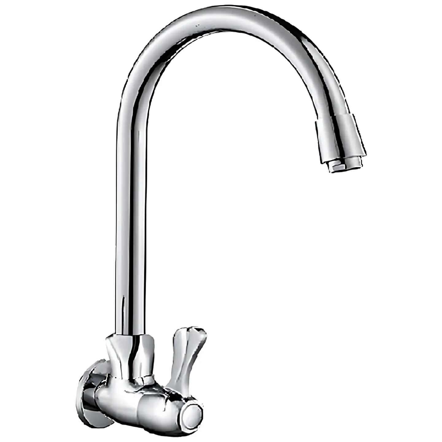 Llave Ganso para Cocina en Bronce Cromado Funcional 1
