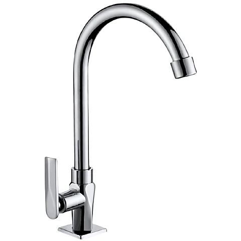 Llave Ganso para Cocina de Acero Cromado Moderno