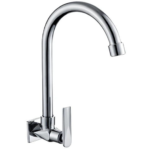 Llave Ganso para Cocina de Bronce Cromado Durable