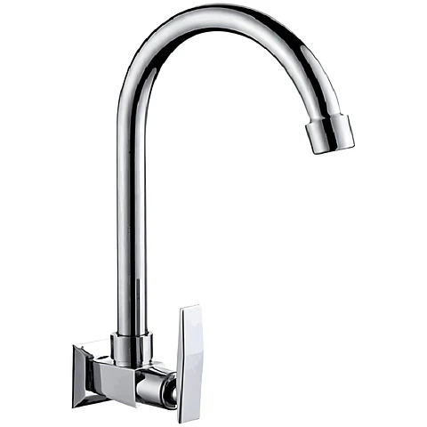 Llave Ganso para Cocina de Bronce Cromado Clásico
