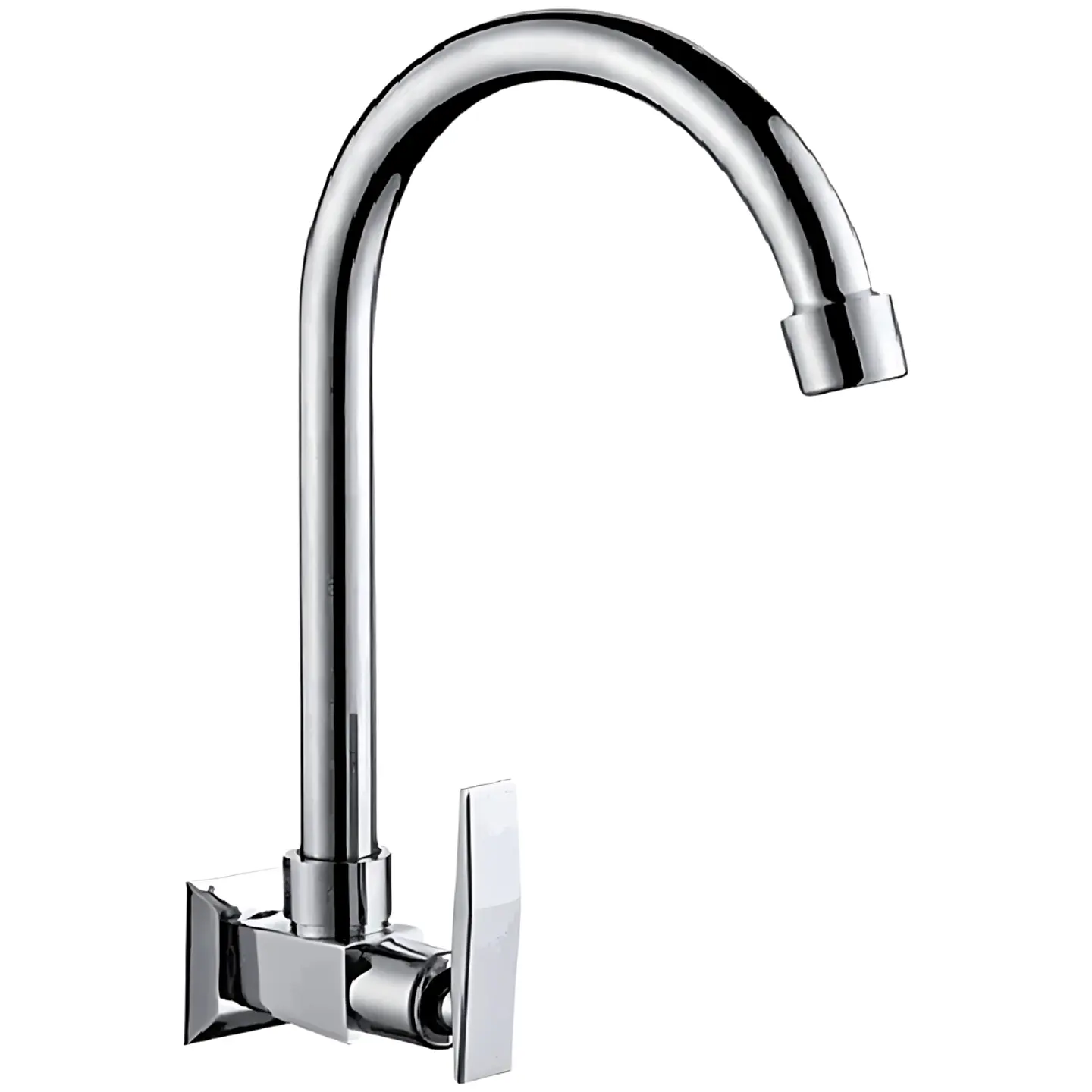 Llave Ganso para Cocina de Bronce Cromado Clásico 1