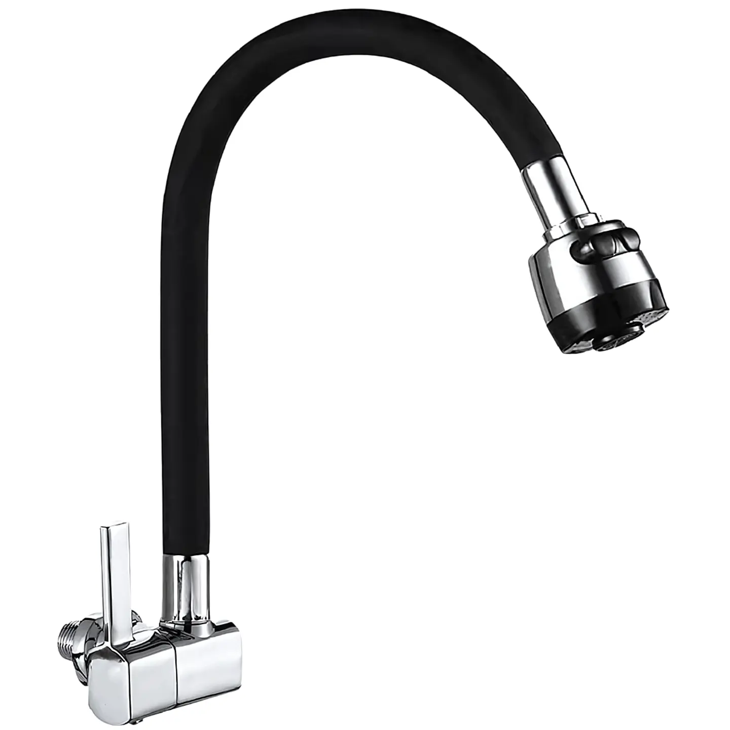 Llave Ganso para Cocina de Bronce Cromado Flexible  1
