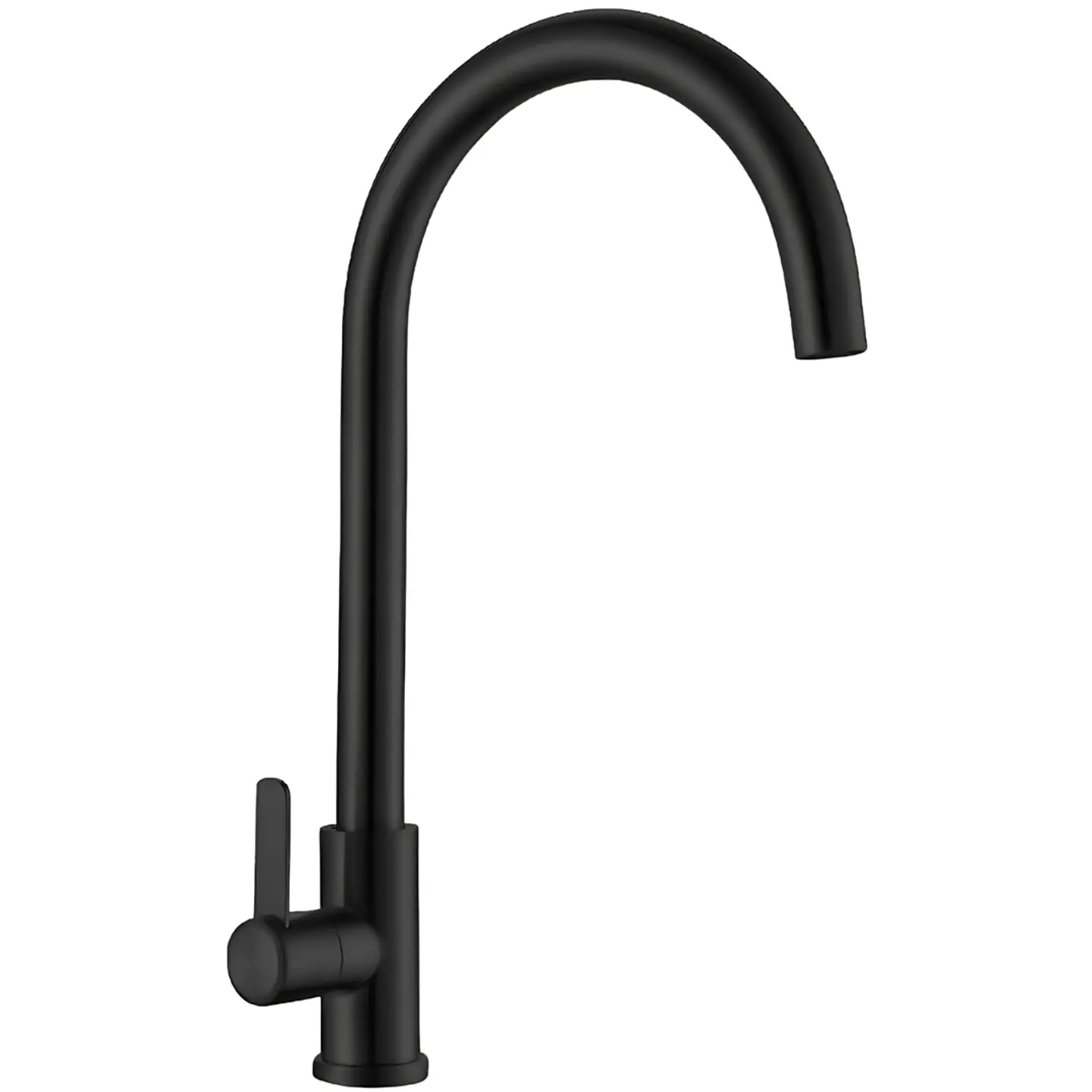 Llave Ganso para Cocina de Acero Inoxidable Negro Satinado Sofisticado 1