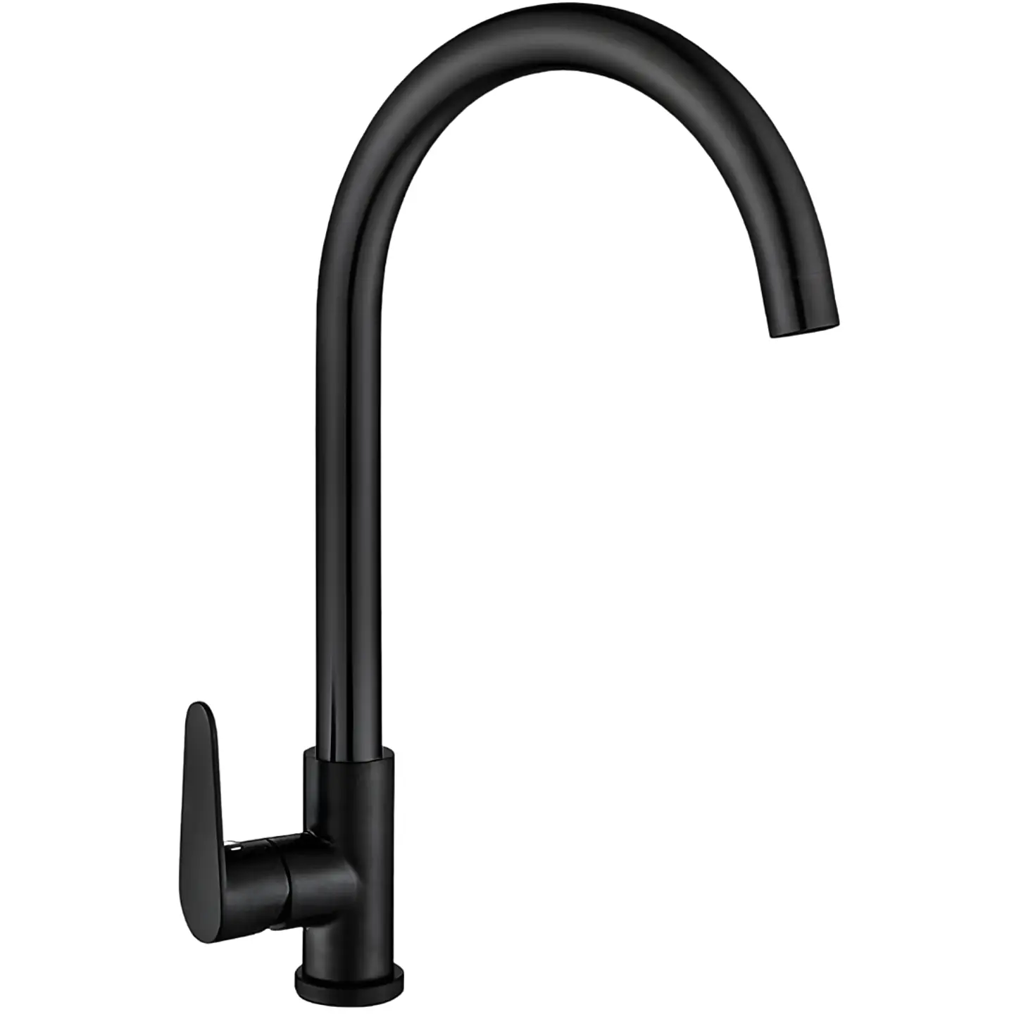 Llave Ganso para Cocina de Acero Inoxidable Negro Mate Minimalista 1