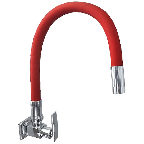Llave Ganso para Cocina de Bronce Cromado Flexible de Colores