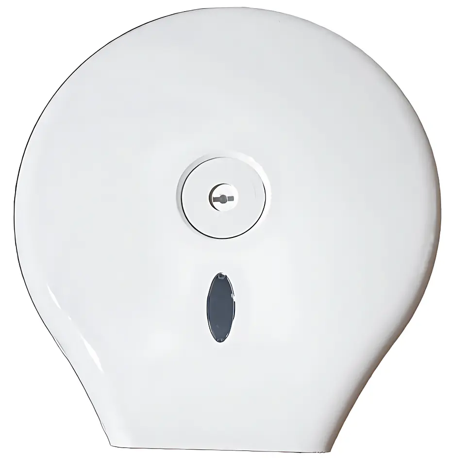 Dispensador de Papel Higiénico Jumbo ABS Blanco Resistente 1