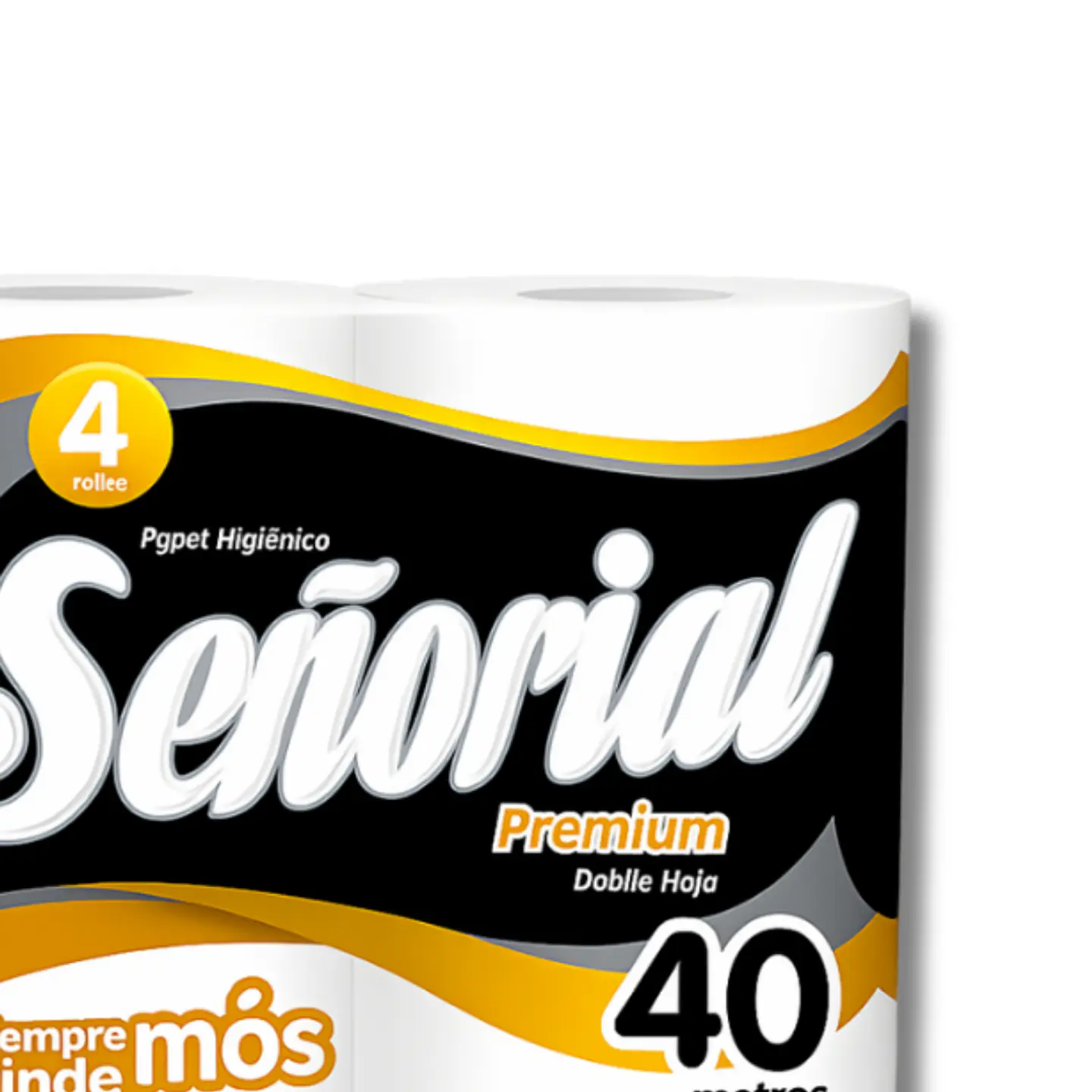 Papel Higiénico Señorial 40 mt Doble Hoja Bolsa por 24 Rollos  2