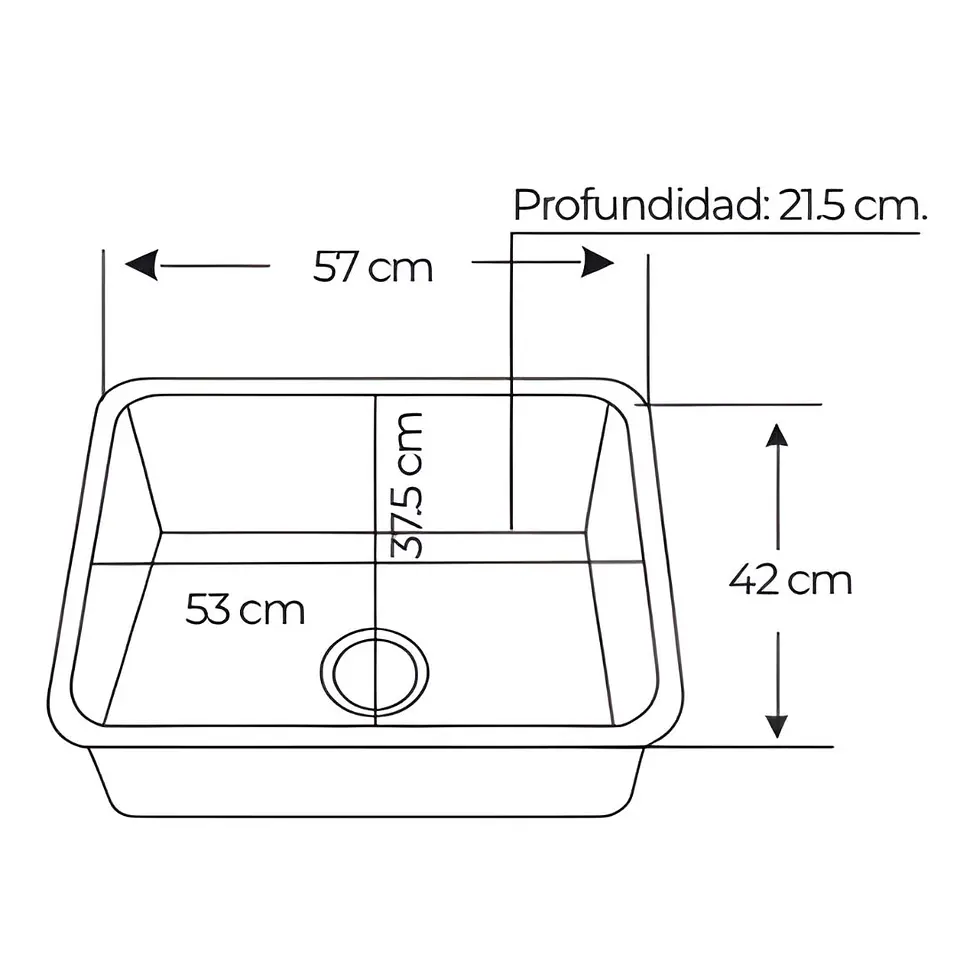 Lavadero de Cocina de Acero Inoxidable Satinado 3