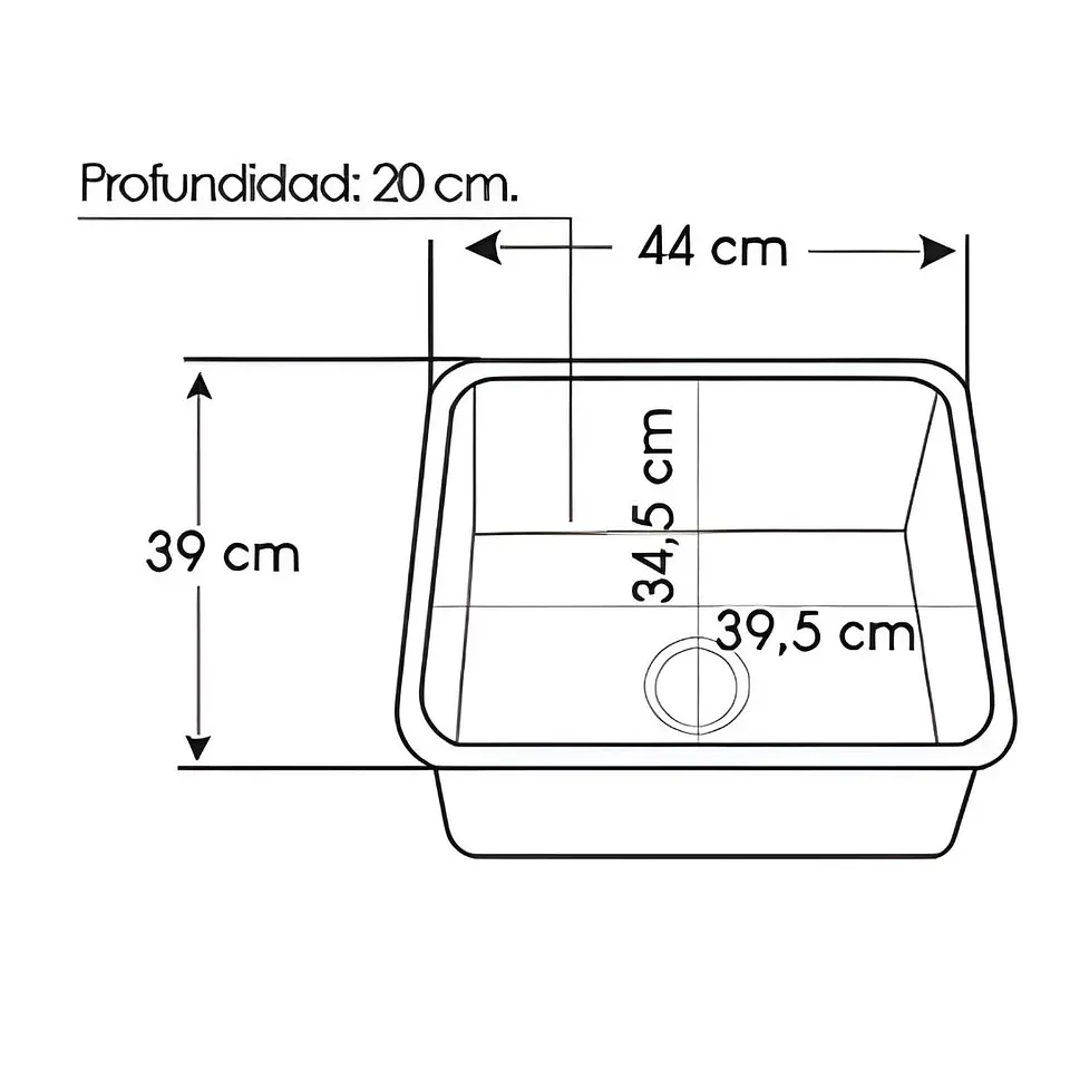 Lavadero de Cocina Acero Inoxidable Satinado 3