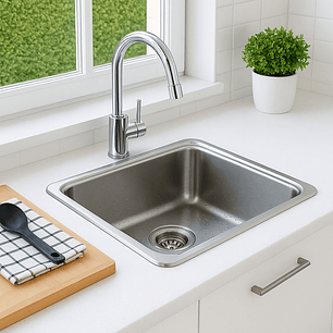 Lavadero de Cocina Acero Inoxidable Satinado