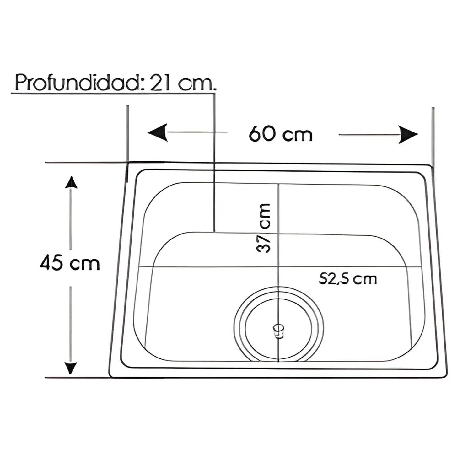 Lavadero de Cocina Acero Inoxidable Satinado 3