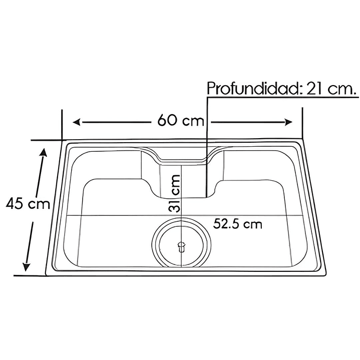 Lavadero de Cocina de Acero Inoxidable 3