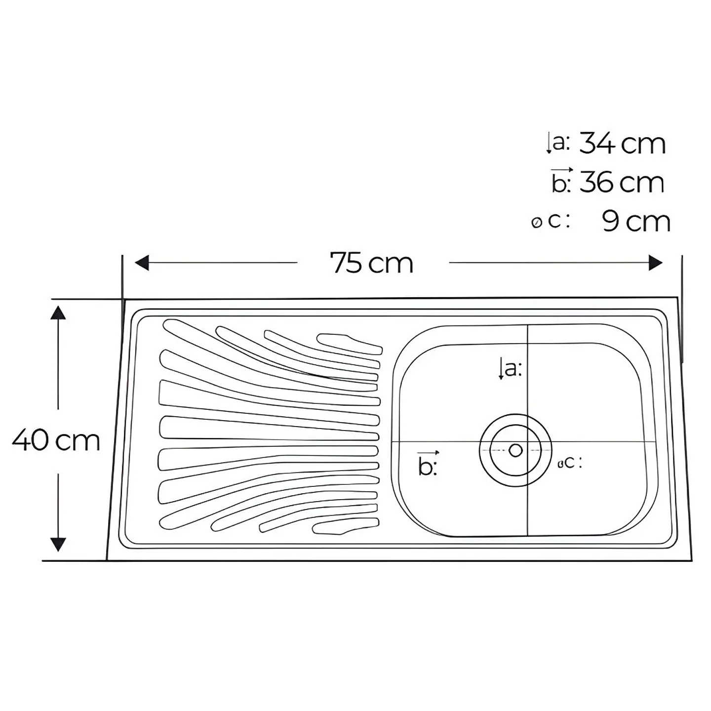 Lavadero con Escurridor Acero Inoxidable 3