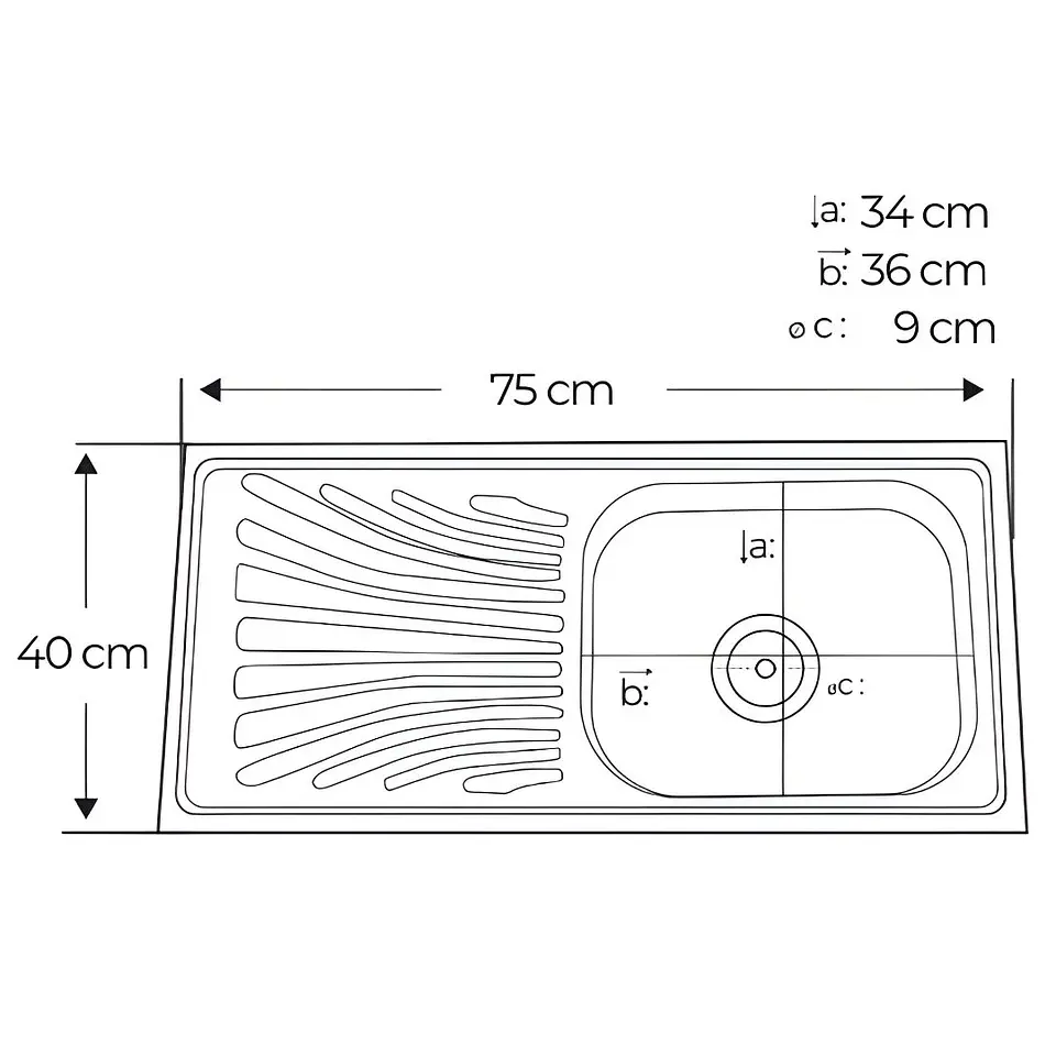 Lavadero con Escurridor Acero Inoxidable 3