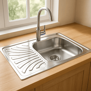 Lavadero con Escurridor Acero Inoxidable