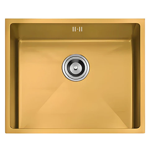 Lavadero 1 Poza Acero Inoxidable Dorado US07-5045