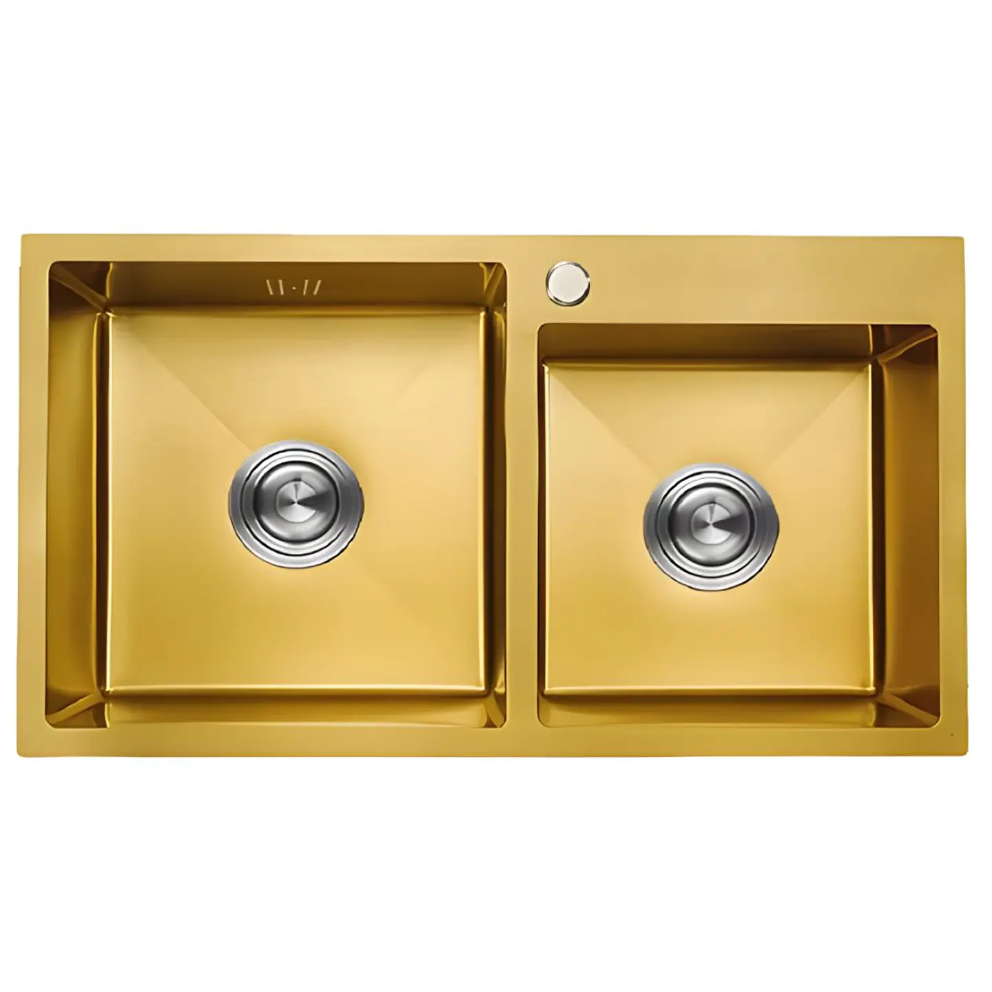 Lavadero 2 Pozas Acero Inoxidable Dorado UD07-8245 1