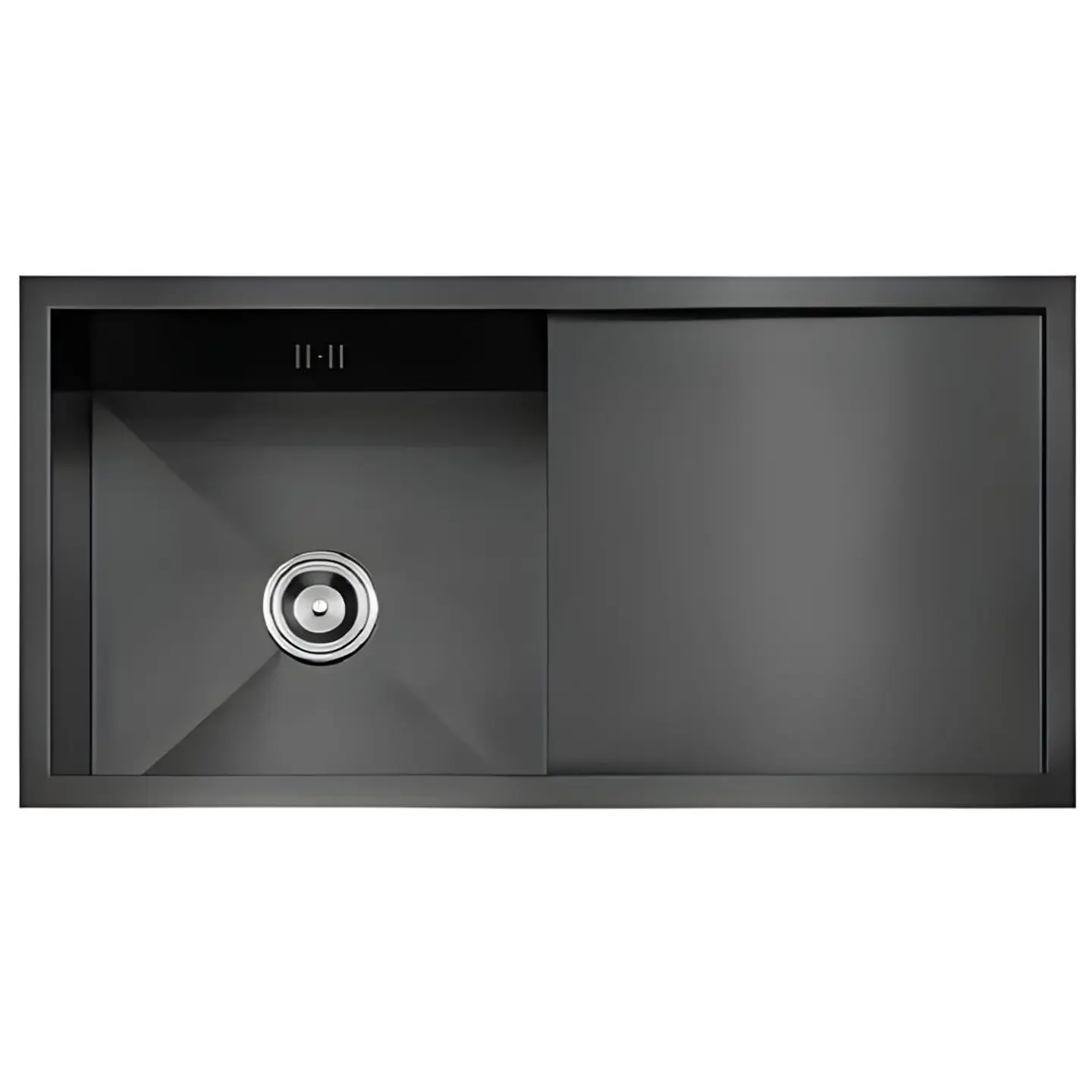 Lavadero 1 Poza con Escurridor Acero Inoxidable Negro ULS01-10050 1