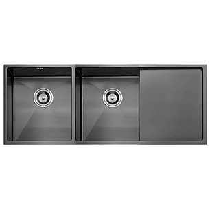 Lavadero 2 Poza con Escurridor Acero Inoxidable