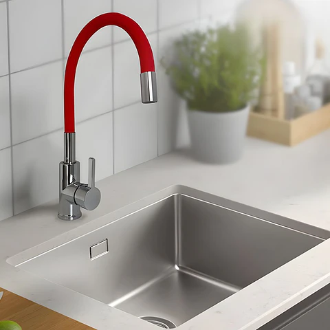 Mezcladora de Cocina Rojo Brillante