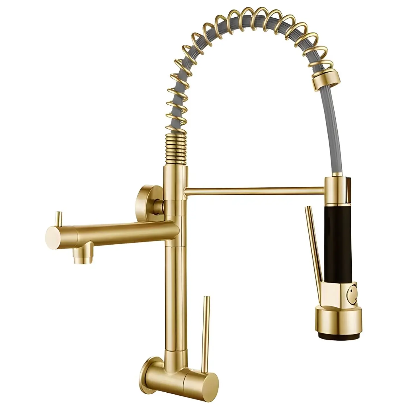 Llave Ganso Dorado Acero Inoxidable 1