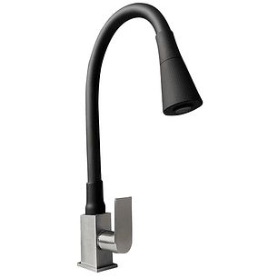 Llave de Cocina Negro Mate Acero Inoxidable