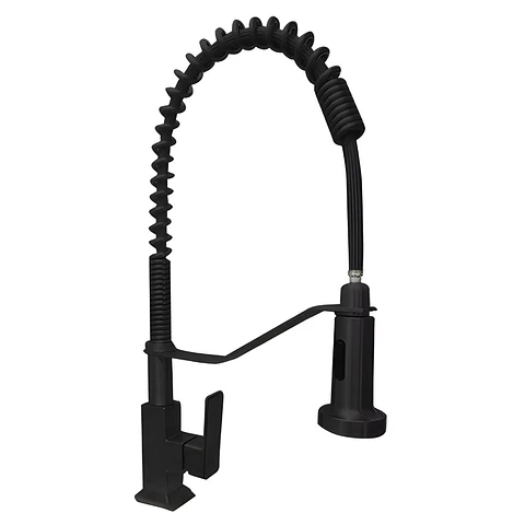 Llave Ganso de Cocina Negro Mate
