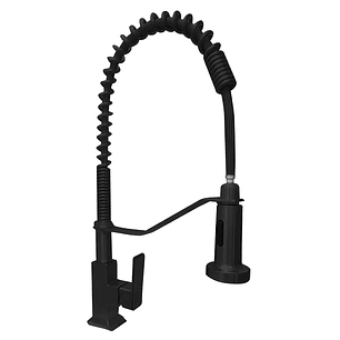 Llave Ganso de Cocina Negro Mate