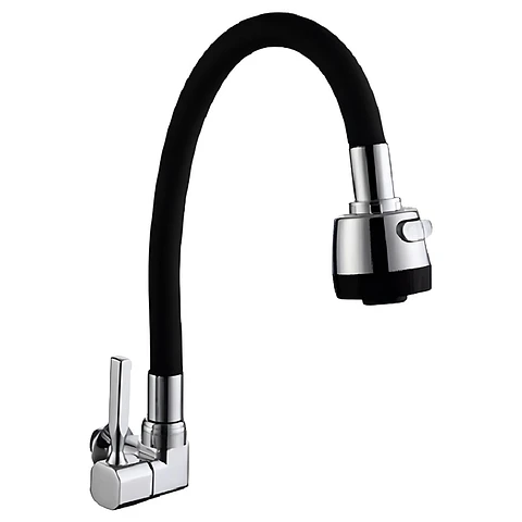 Llave Ganso Negro Cromado