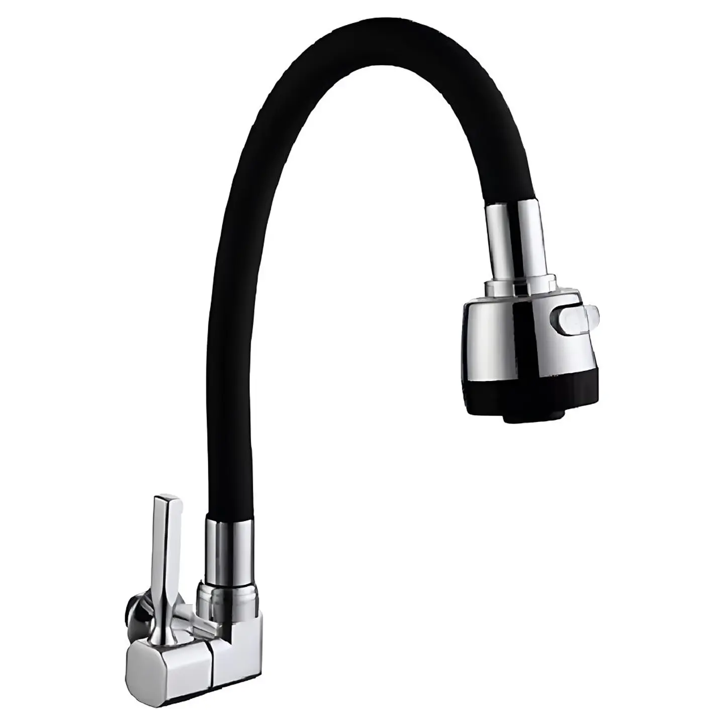 Llave Ganso Negro Cromado 1